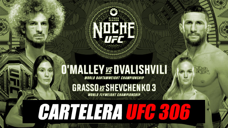 Cartelera UFC 306 Actualizada